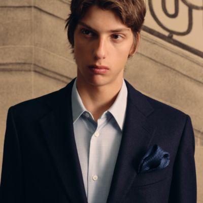 ポケットチーフ - ブルー - メンズ, ネクタイ・スカーフ